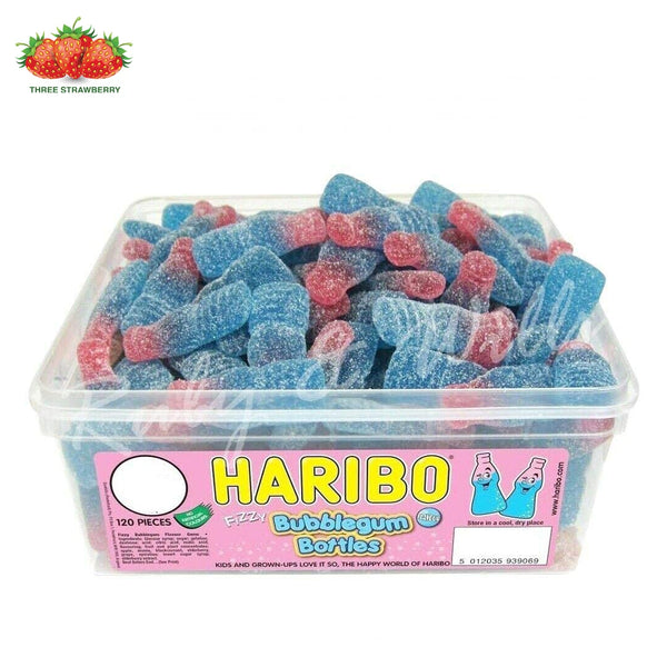 Haribo Bubblegum Bottles Z!Ng 5p Tub 924g