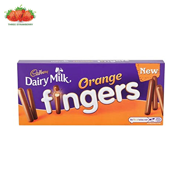 Cadbury Dairy Milk Orange Fingers Chocolate Biscuits, 114 gm