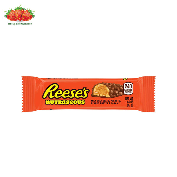 Reese's Peanut Butter Nutrageous Bars, Milk Chocolate Flavour 47gm bar