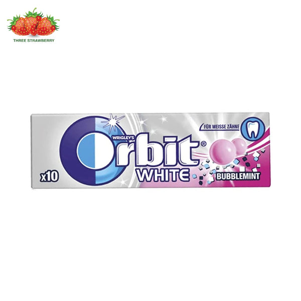 WRIGLEY'S ORBIT White BubbleMint Gum 10 Piece