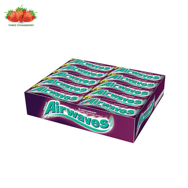 Wrigley's Airwaves Blackcurrant Chewing Gum 10 Pieces