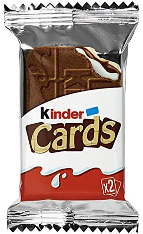 Kinder Cards Chocolate and Milk Wafer Biscuit Multipack