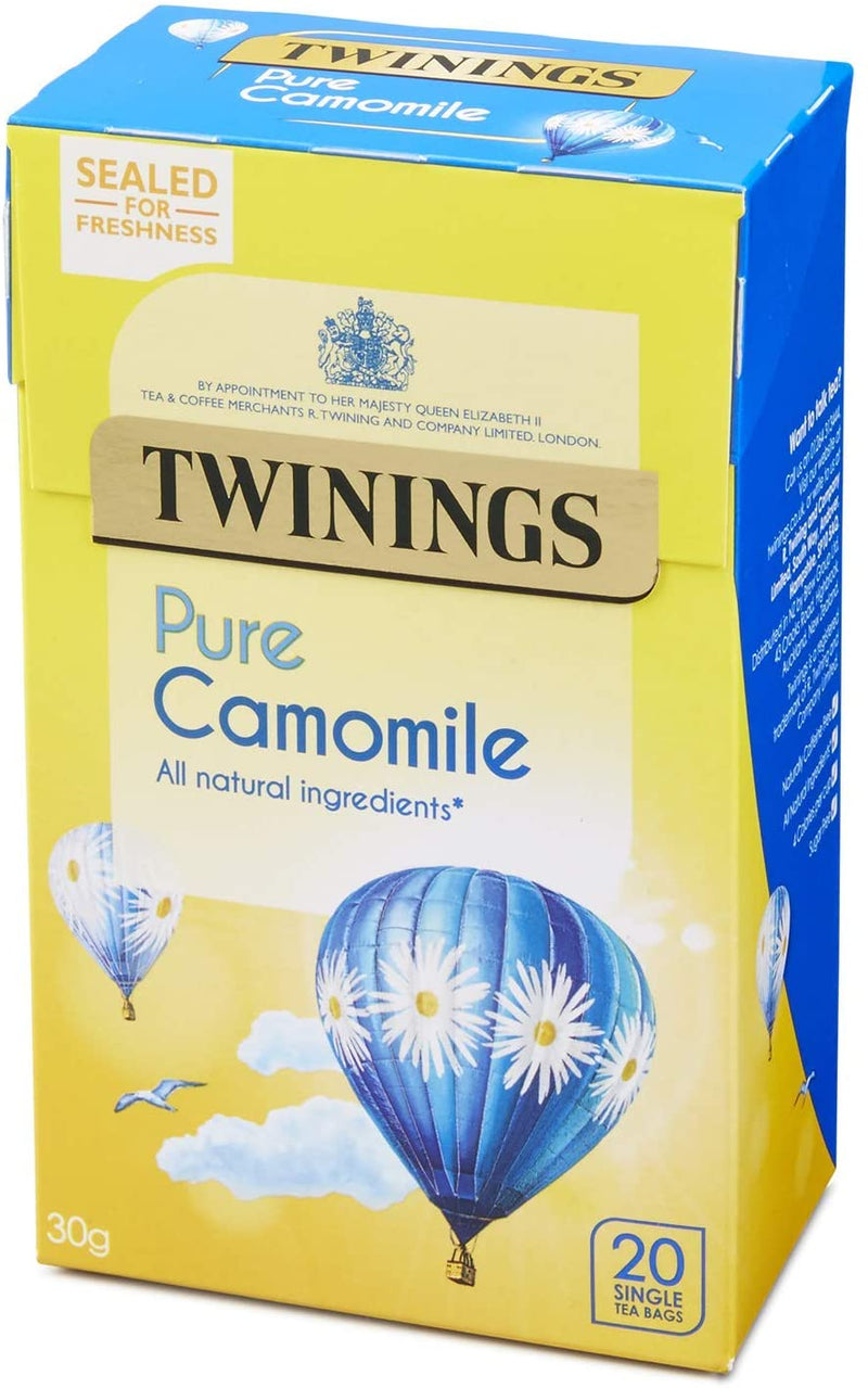 Twinings Pure Camomile Tea Bags (Pack of 4 x 20 bag )