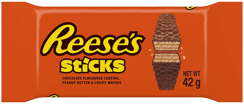 Reese's Peanut Butter Sticks, Milk Chocolate Flavour 42gm Sticks