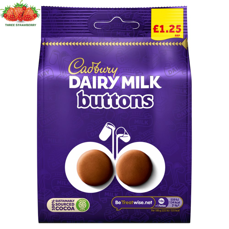 Cadbury Dairy Milk Buttons Chocolate Bag £1.25 95g