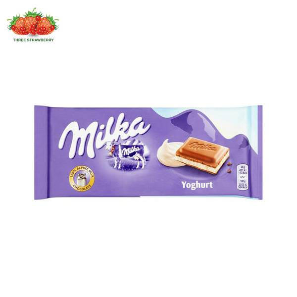 Milka alpine  yoghurt chocolate 100gm bar