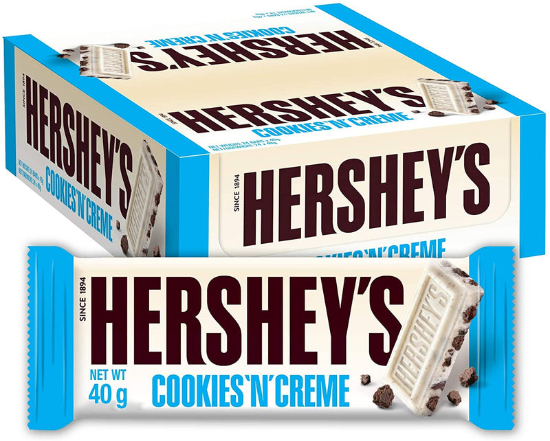 Hershey’s Cookies ‘n’ Crème, White Chocolate Flavour with Cookie Pieces