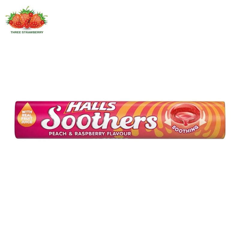 Halls Soothers Peach & Raspberry Flavour 45g